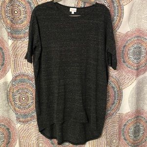 Grey scoop neck
